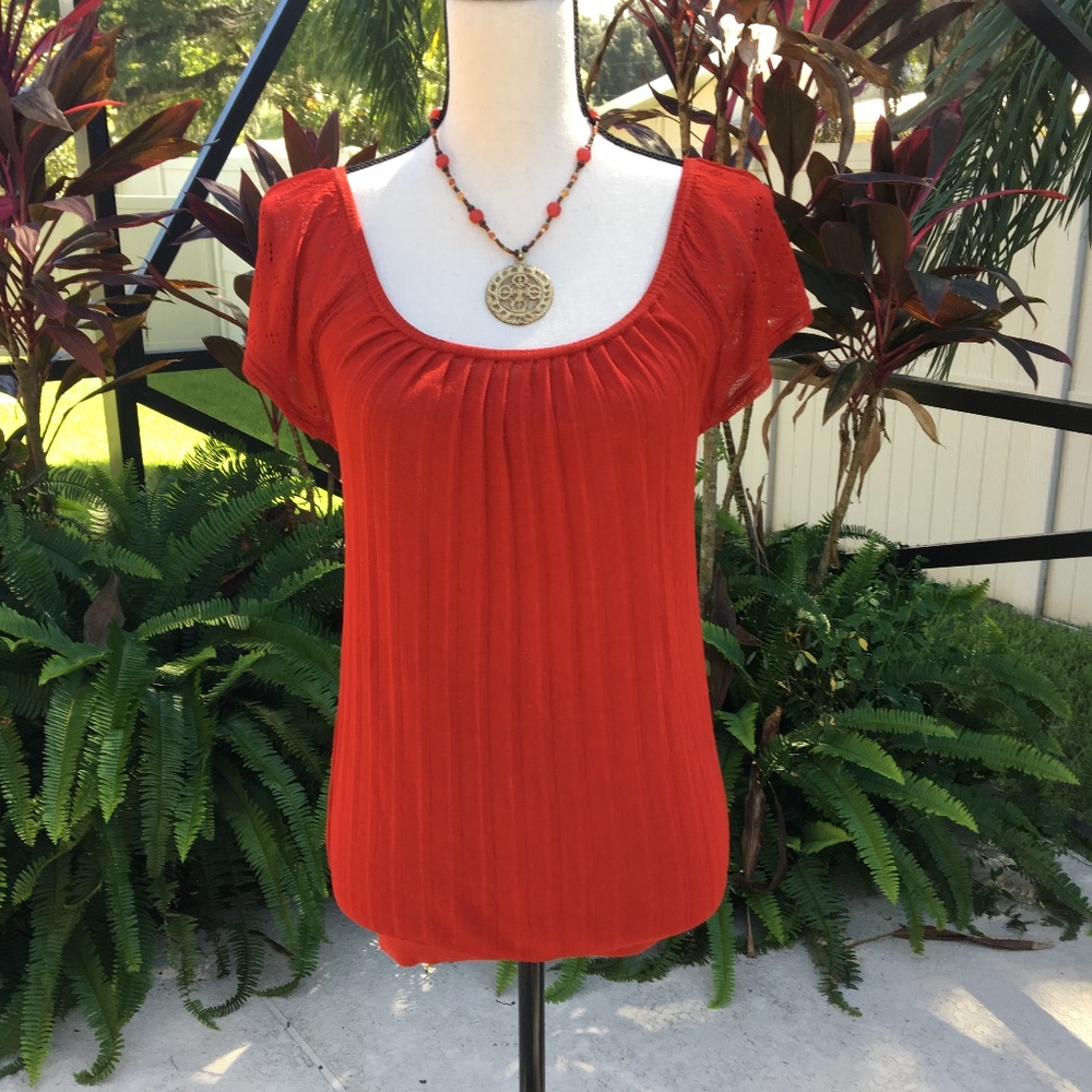 NWOT The Limited Red Off Shoulder Top